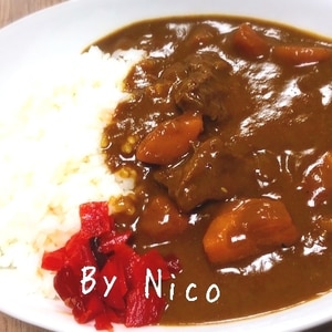 帯広のインデアンカレー風！圧力鍋で牛スジカレー✧*